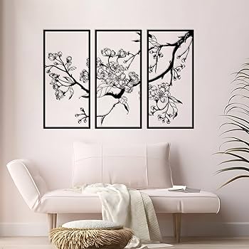 Operitacx 6pcs Gold Wall Decor -Metal Wall Decor Aesthetic- Gold Room Decor