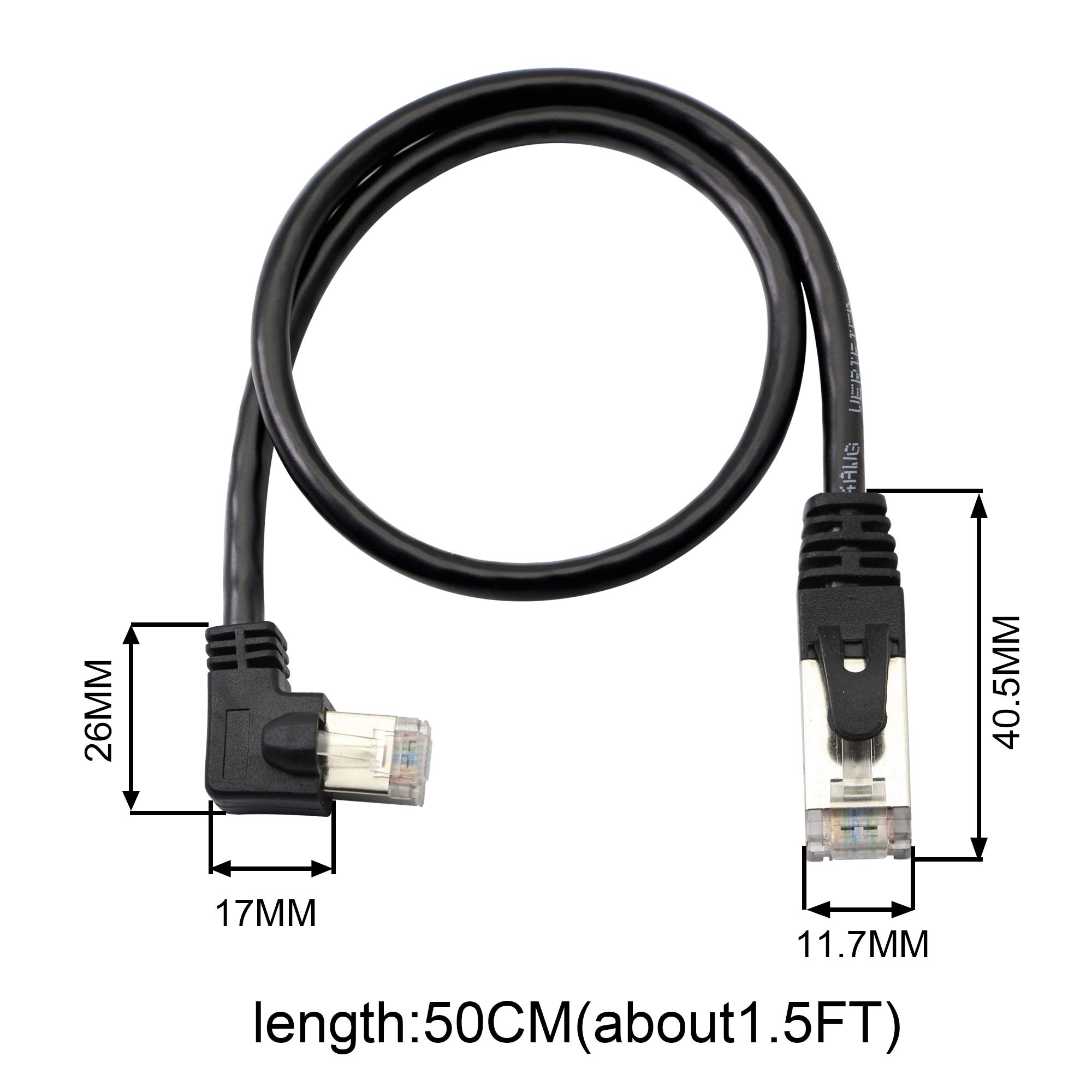 Cavo Ethernet Corto RJ45 90 Gradi Cat5e - 30 Cm, Maschio-Maschio, Per PC, TV, Router, Alta Velocità - Foto 8