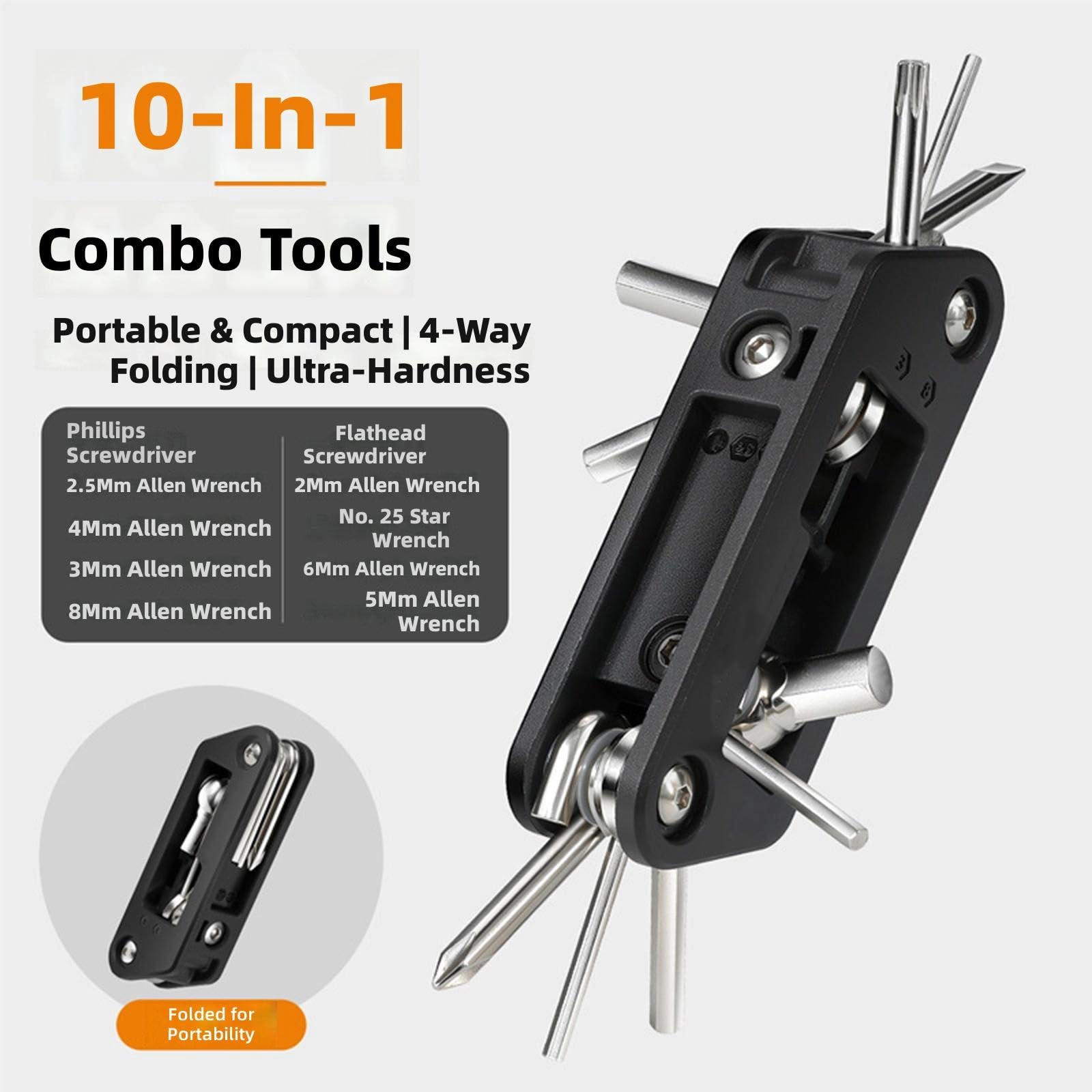 Herramienta de ciclismo para bicicletas de viaje, llave de mantenimiento, multifuncional, juego de herramientas de reparación de ciclistas, multiherramienta