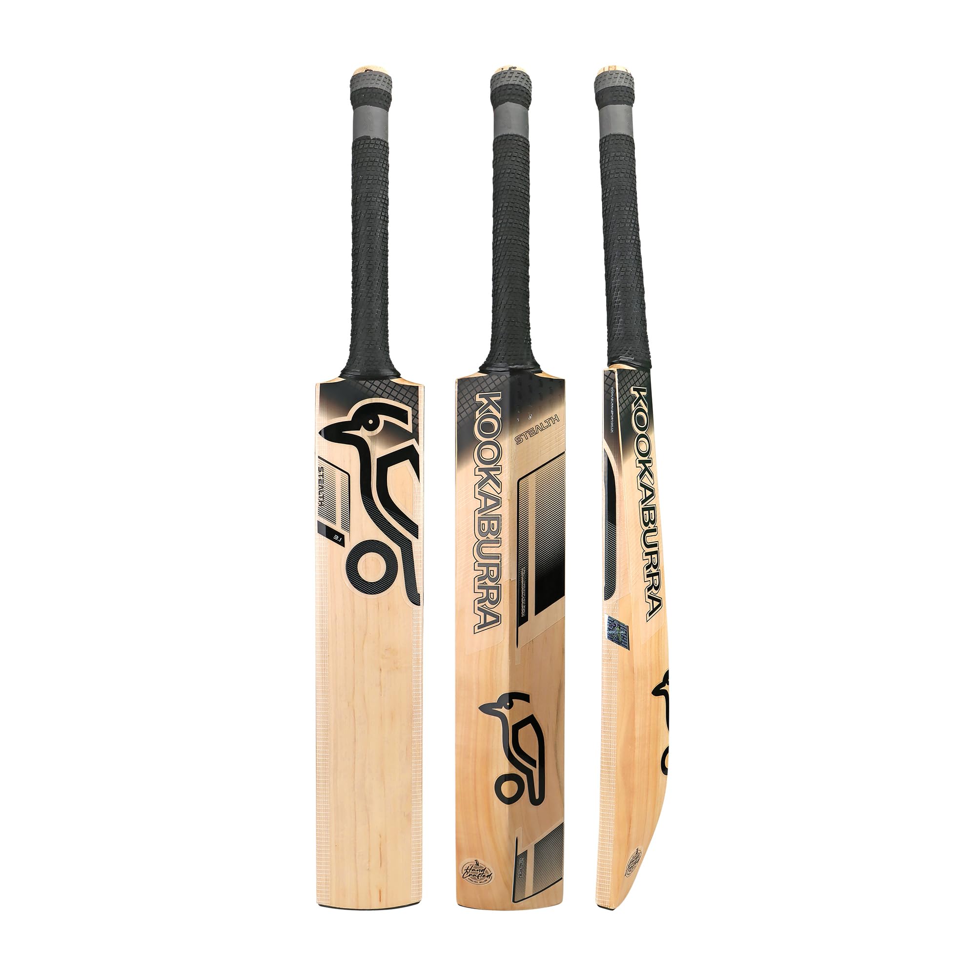 Kookaburra Stealth 3.1 Cricket Bat - Small Adult, Black