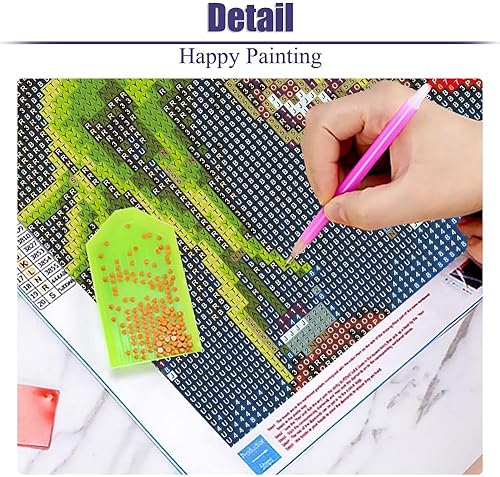 Miniatura 5 de LWZAYS Kits de pintura de diamantes de Navidad para adultos, arte de diamantes para adultos principiantes, arte de gemas de diamantes para