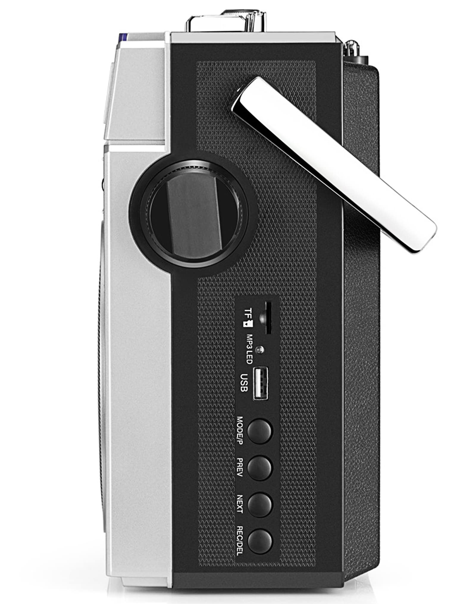 Radio Retro, Casete Boombox, Reproductor de Casete Bluetooth, grabadora de Reproductor de Casete de Radio, Radio Am/FM, Conector para Auriculares, Pantalla LCD, conversió