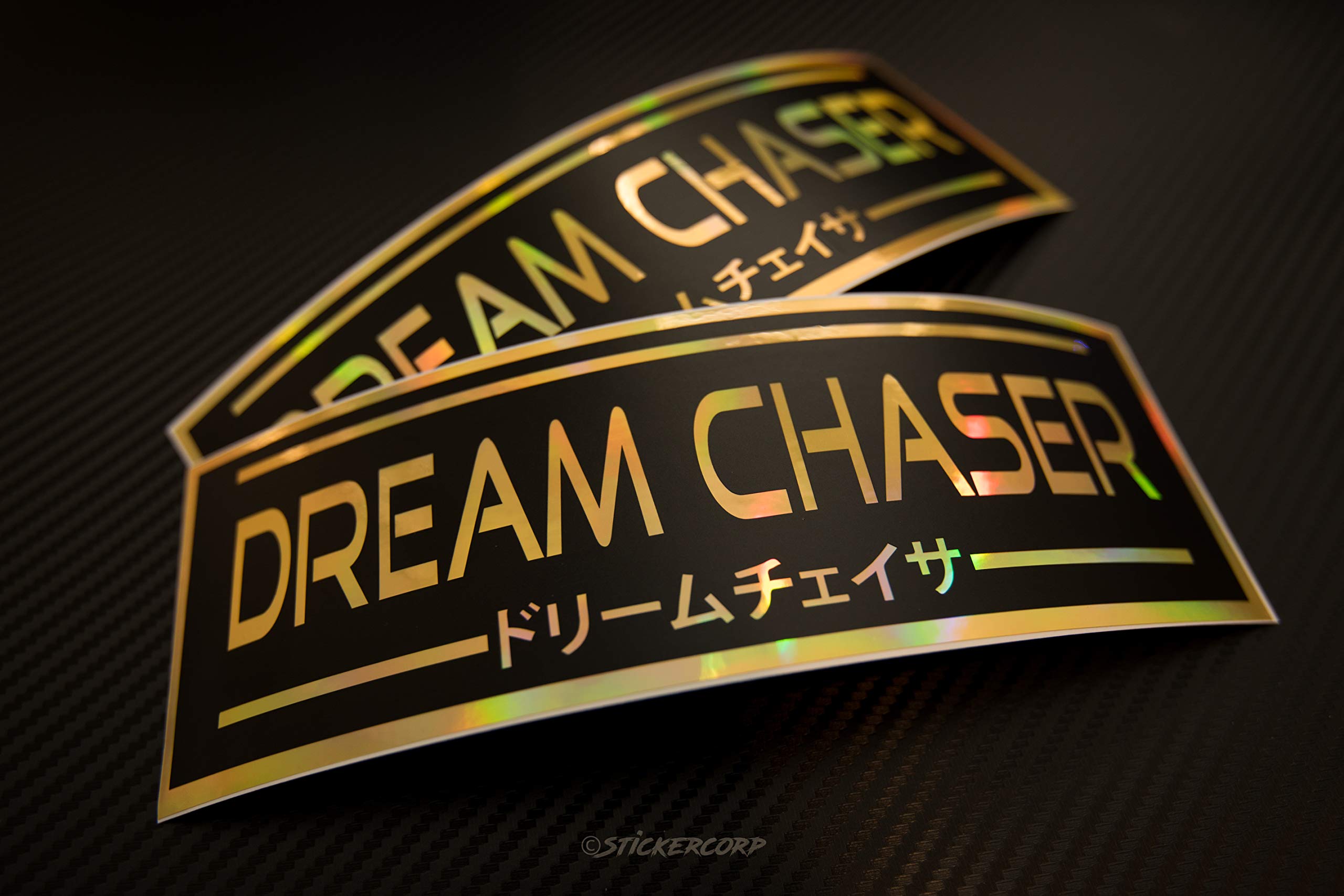 Amazon.com: x2 Dream Chaser Japanese Decal JDM Sticker [Matte Blck