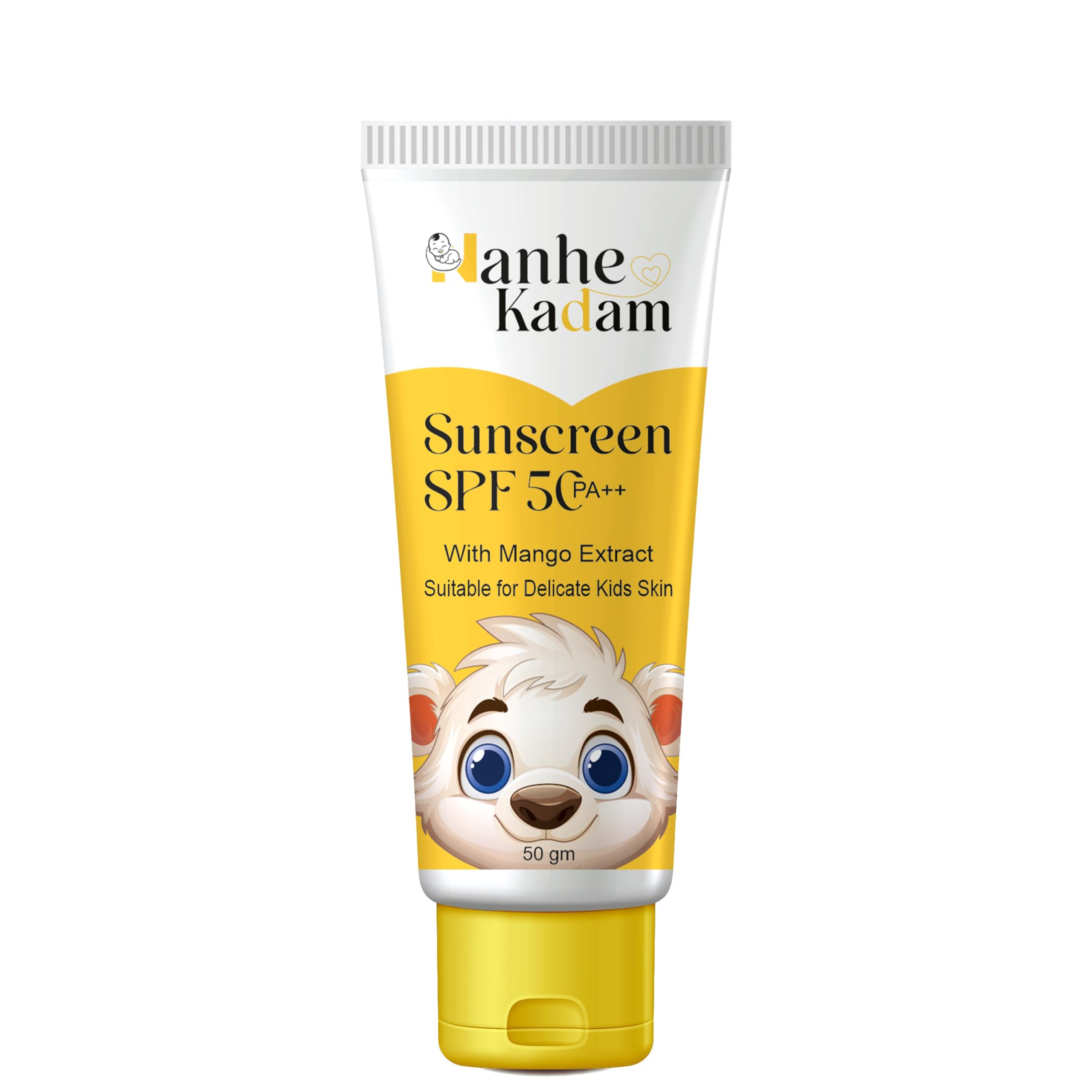 Sunscreen - SPF 50 PA++ Kids Gentle Sunscreen SPF 50 PA++ with Mango Extract for Delicate Kids Skin (50 g)-image-25