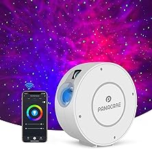 Panacare LED Starry Sky Projector, WiFi Galaxy Projector, Starlight Night Light, Colour Changing/Timer/Alexa Home Voice Control, Star Projector Night Light for Children, Party Gift, App Control