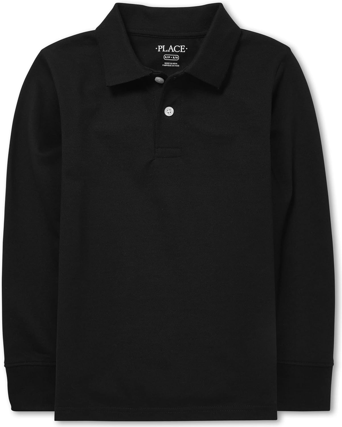 The Children’s Place boys Long Sleeve Pique Polo The Children’s Place boys Long Sleeve Pique Polo