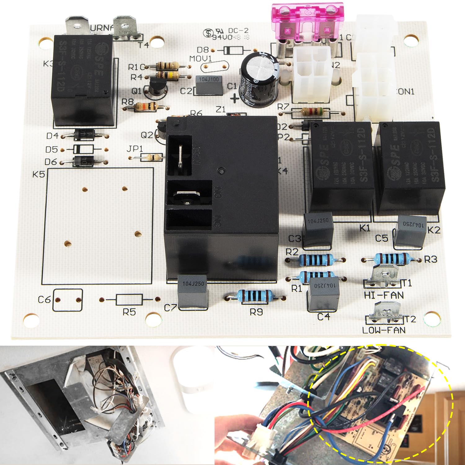 Taidda Scheda relè di Controllo Termostato Analogico Ad Alte