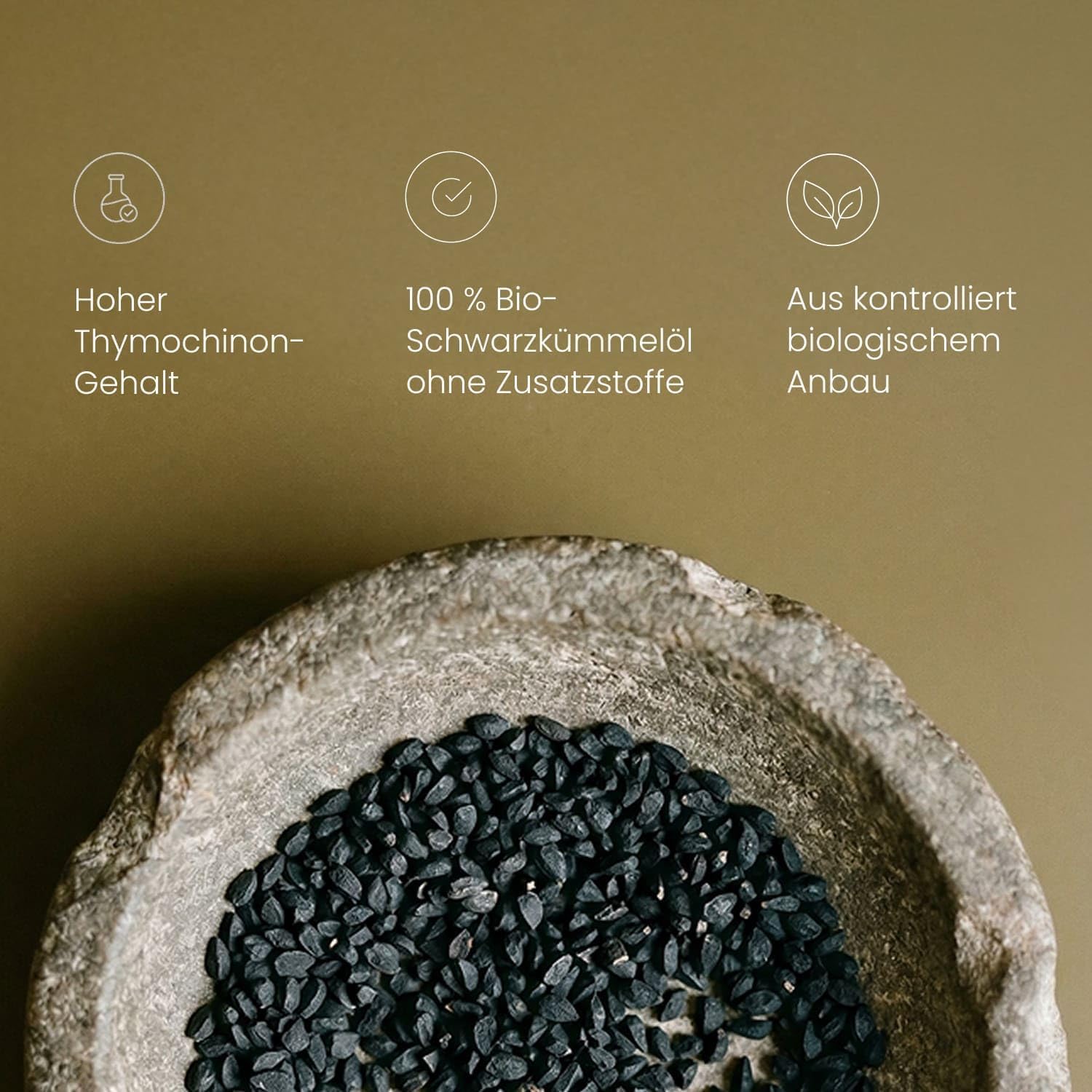 Nature Heart Schwarzkümmelöl 3 Stück – 180 Kapseln | 1500+ Thymochinongehalt, hochdosiert, kaltgepresst, vegan, ohne Zusatzstoffe