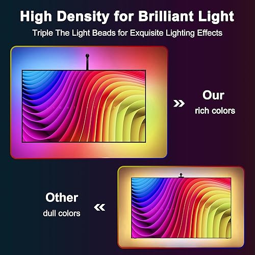 Miniatura 2 de Retroiluminación LED para TV, luces de TV cortables de 12.5 pies que cambian con TV para pantalla de 55 a 65 pulgadas y monitor de PC,