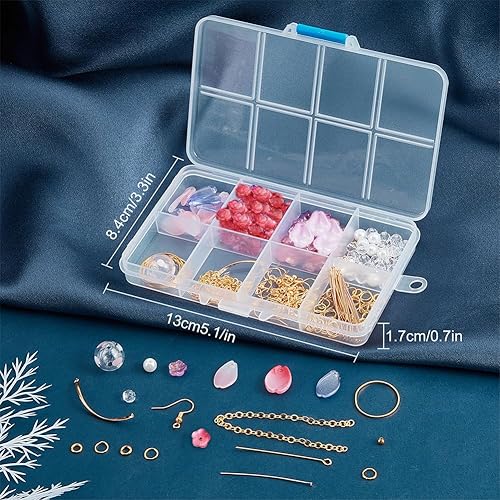 Miniatura 70 de SUNNYCLUE 1 caja de 10 pares de dijes acrílicos de flores florales 3D, kit de fabricación de aretes de lirio de cala para hacer joyas, iniciadores