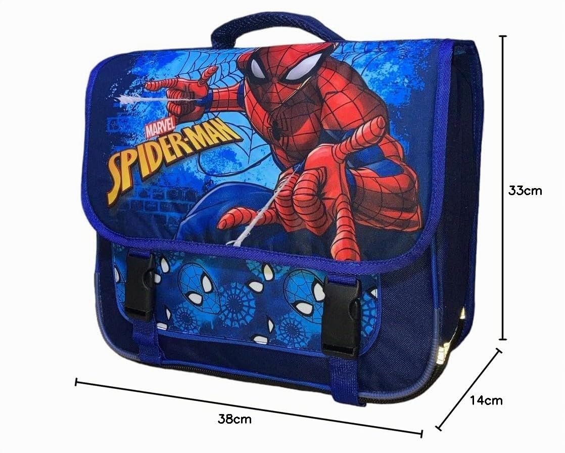 Cartable Spider-Man Marvel Qualité supérieure en 38 cm