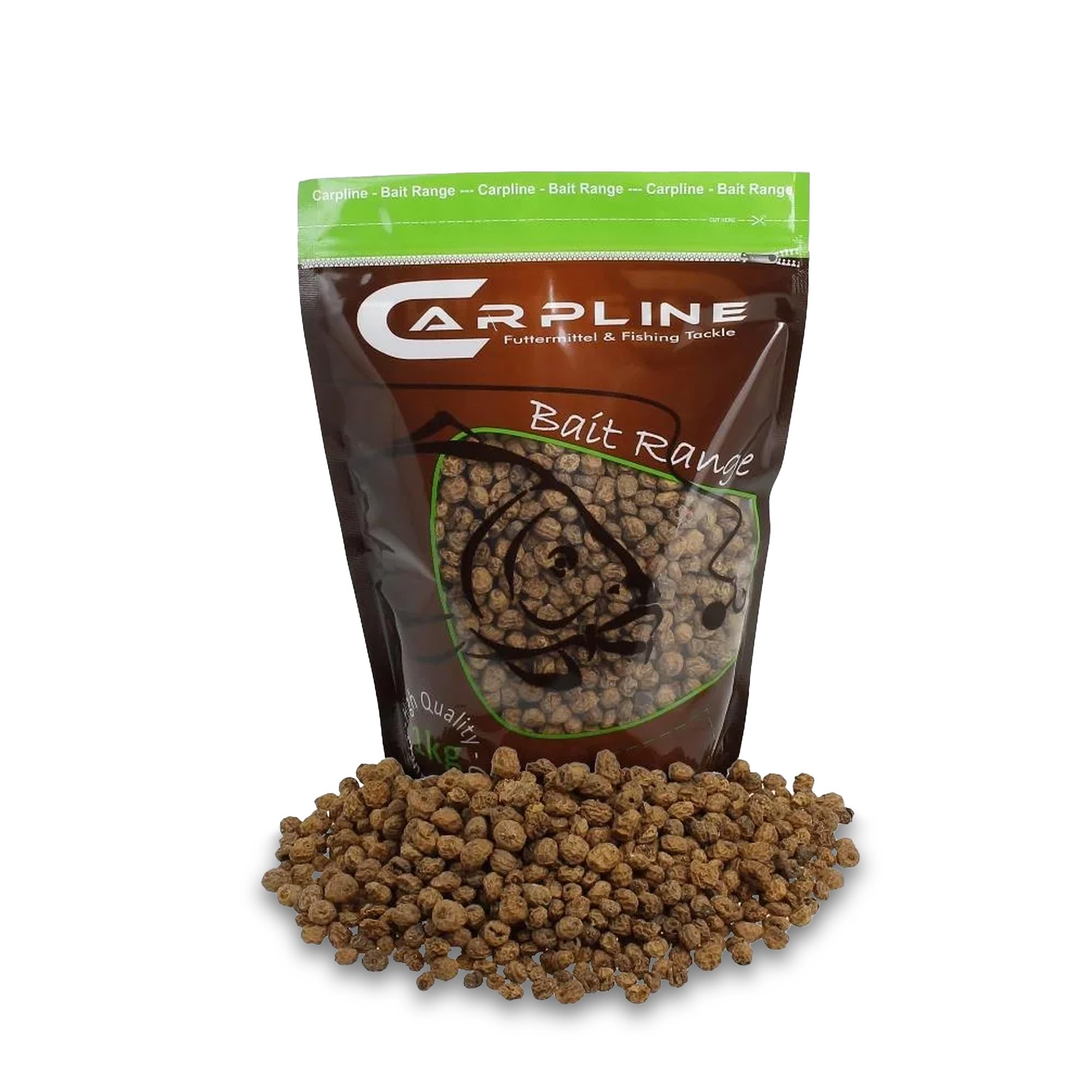 Tigernüsse Mix - 20 Kg - 8 bis 18 mm, Tigernuss Angelköder für Karpfen, zum Anfüttern & Angeln, Grundfutter, Carp Baits, Fischfutter & Karpfenköder, geringer Beifang