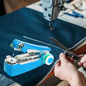 Hand Sewing Machine Handheld Manual Portable Sewing Tool | Mini Sewing Machine Portable Sewing Tool, for Clothing, Silk, Wool