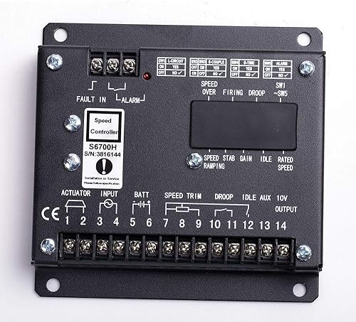 Miniatura 6 de Controlador del gobernador del motor de la unidad de control de velocidad S6700H para el generador diesel Genset