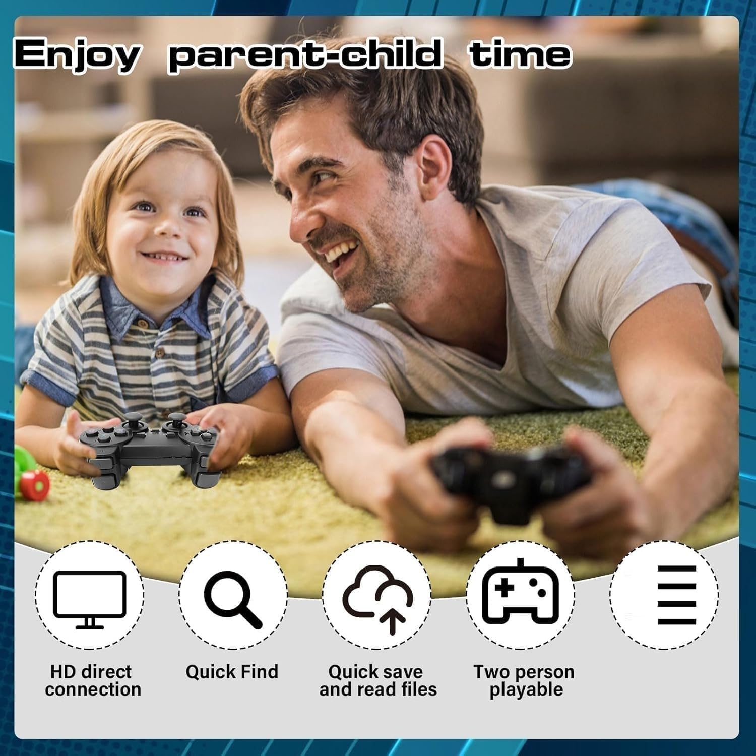 2026 HD Gaming Stick - Plug & Play Console with Controllers -2