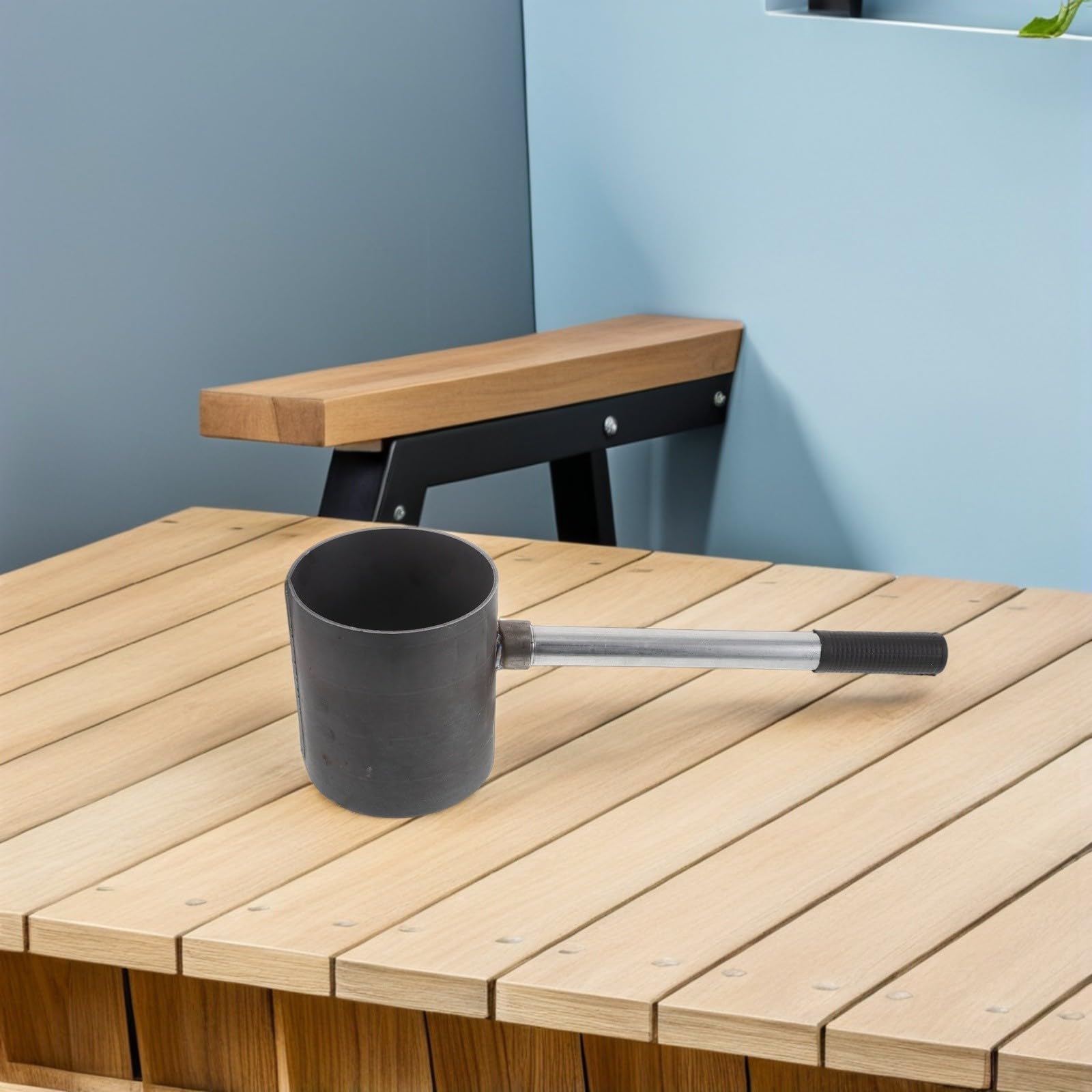 Cabilock Grillkamin Holzkohleanzünder aus Stahl Schwarz für Holzkohlegrill