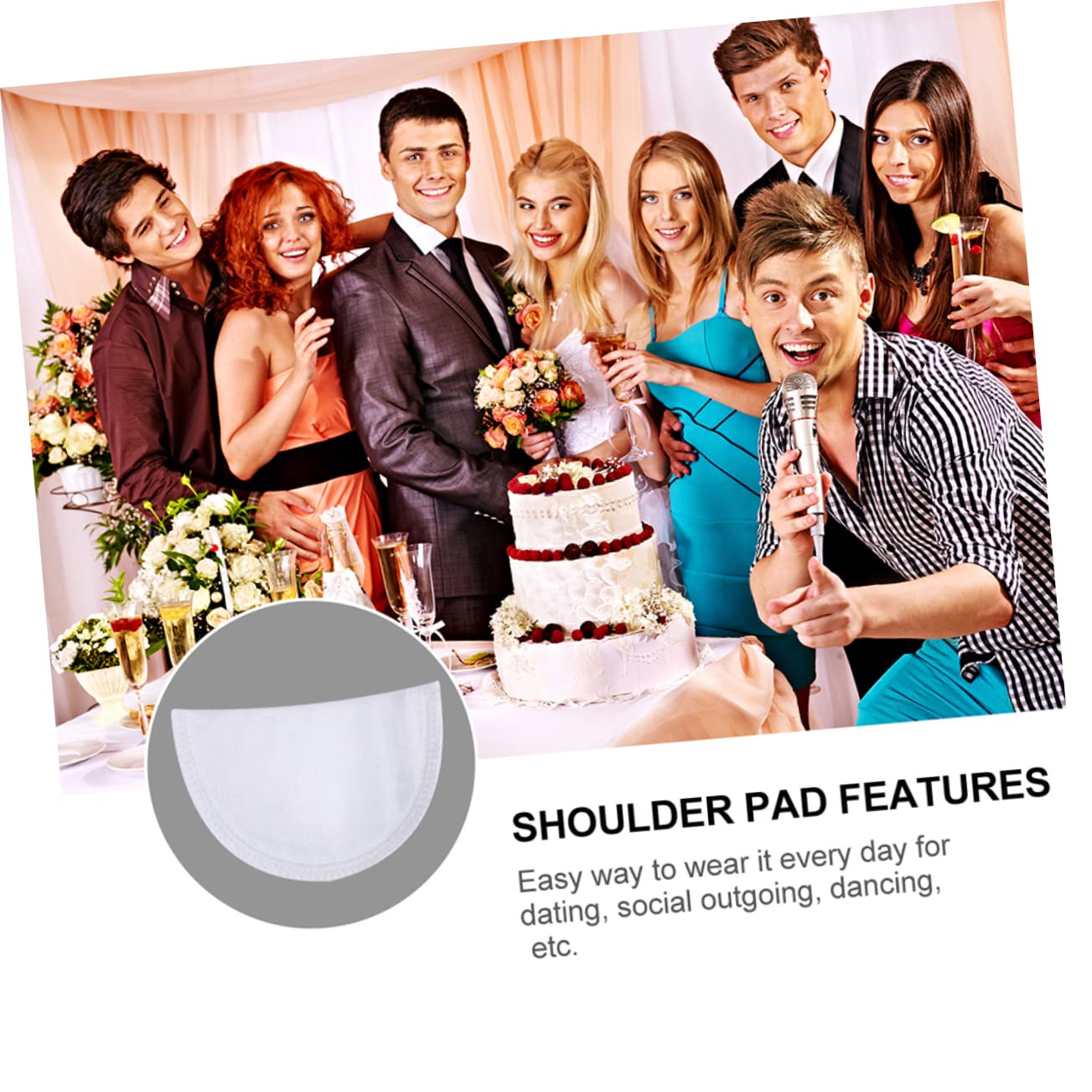 CIMAXIC Breathable Suit T-Shirt Shoulder Pad for Clothing Shoulder Sponge Mat Material