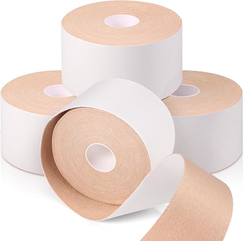 4 rollos de cinta Moleskin para pies de 44 yardas x 2 pulgadas, relleno de Moleskin para pies, ampollas de senderismo, almohadillas para reducir la