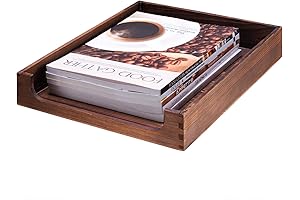 Wooden Letter Tray Natural Pine Wood Desktop Organizer