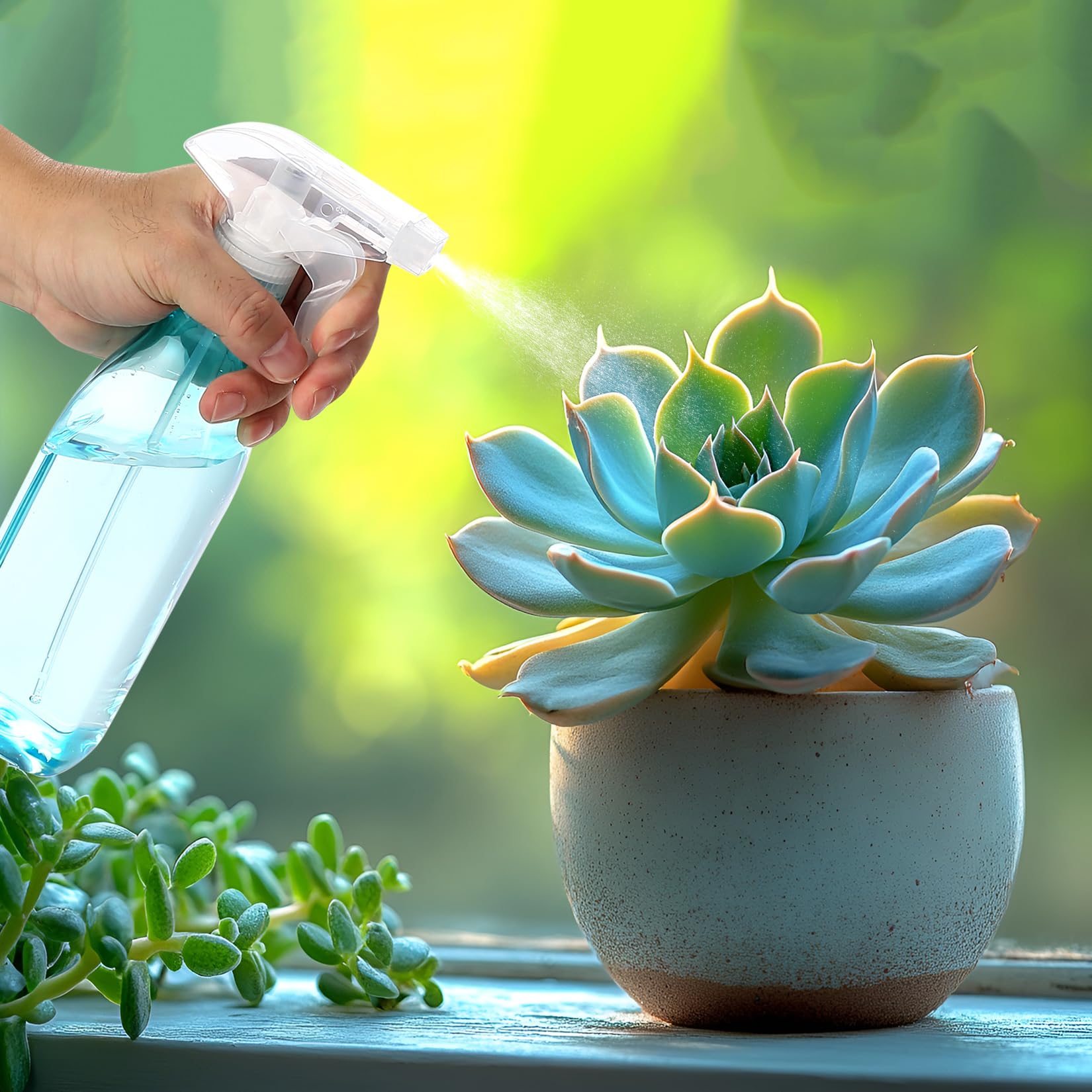Botellas de Spray 450ml 2 Pzas Pulverizador de Agua para Plantas Plástico Recargable