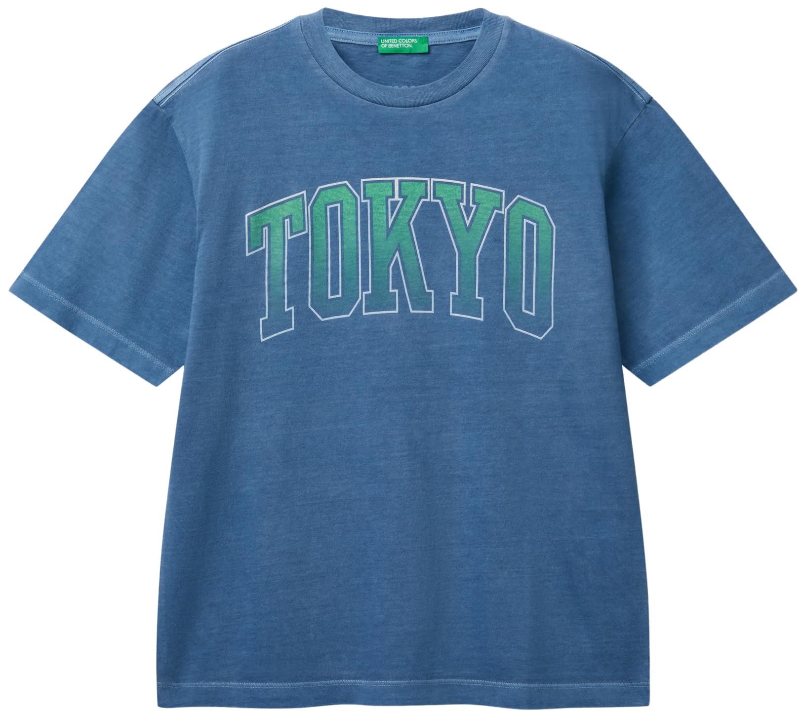 T-shirt Garçon en Coton Bleu - United Colors of Benetton