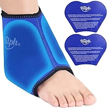 Hilph Ice Pack for Ankle Foot Gel Reusable Hot Cold Pack for Operatory, Ankle Sprain, Swelling, Plantar Fasciitis, Ankle Splint with Ice Pack