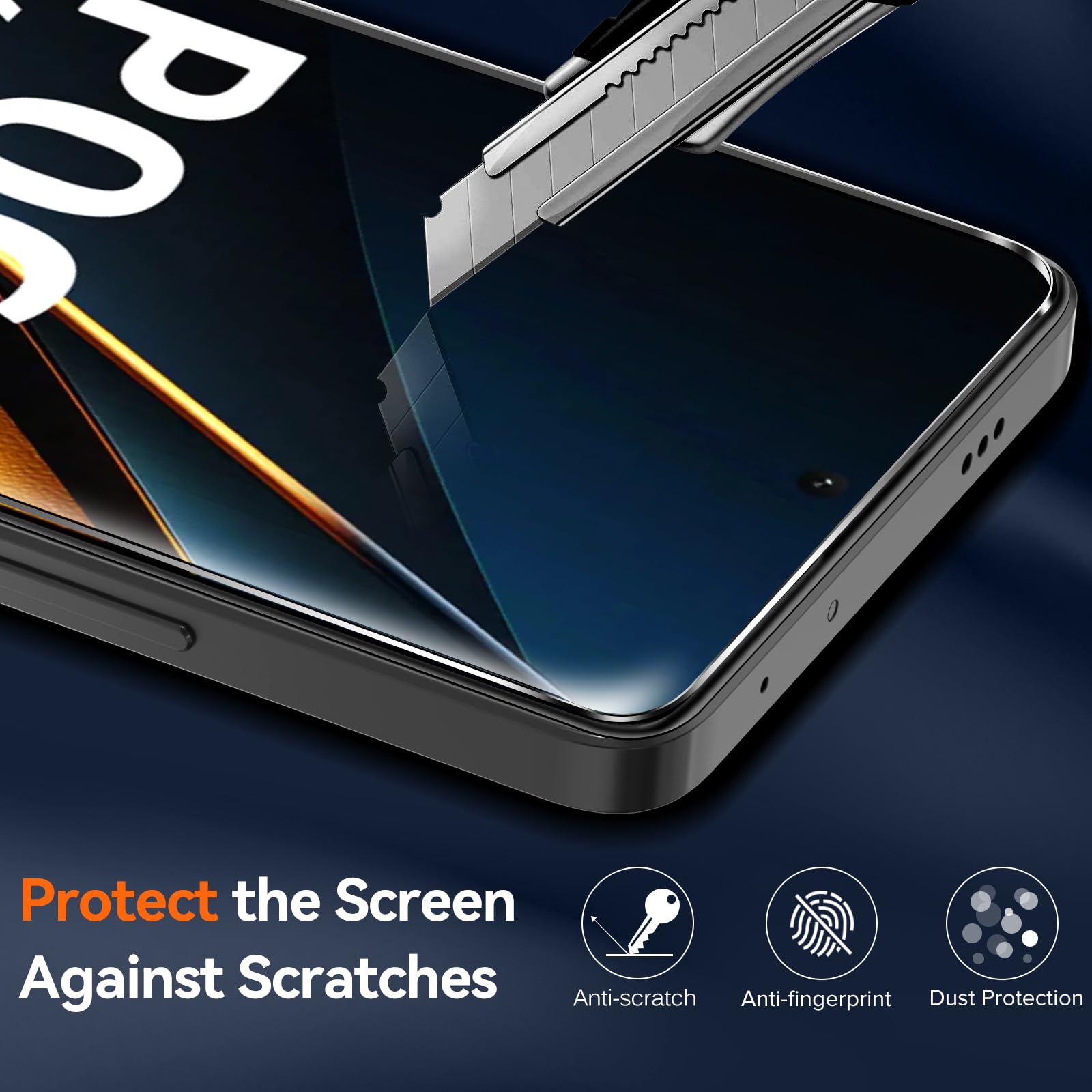 Ivoler Klare Handyhülle Für Xiaomi Poco X6 Pro 5G – Militärischer Schutz, Vergilbungsfrei, Inkl. 2x Panzerglas
