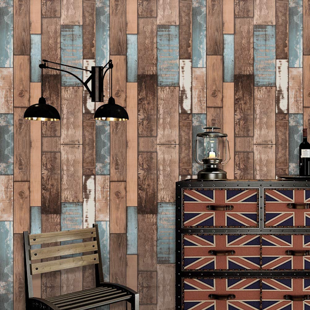 SelfAdhesive Wallpaper Wooden Wallpaper Brown Wood Wallpaper OldShip