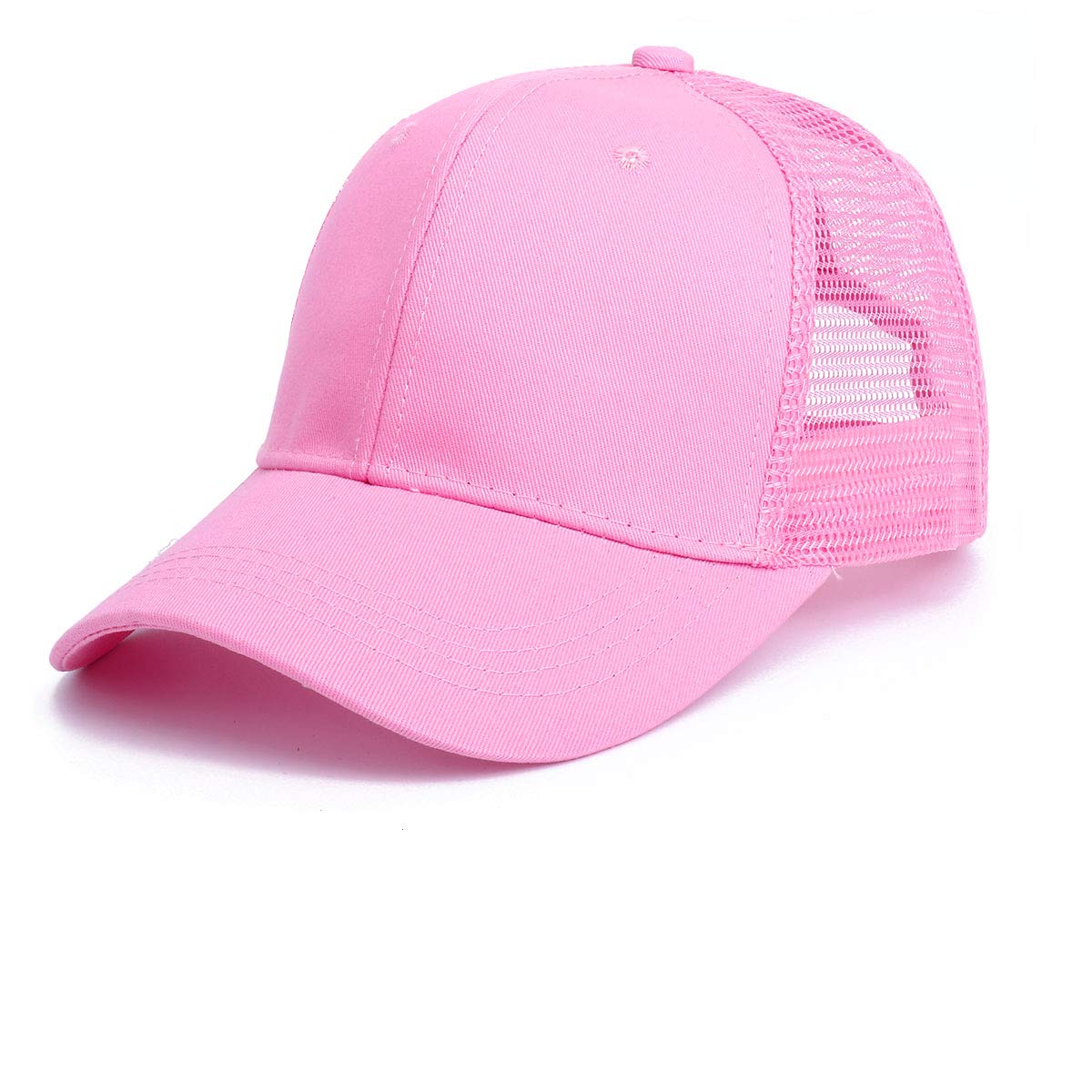 Earnmore Unisex Baseball Cap with Ponytail Opening, Mesh Retro Baseball Cap, Outdoor, Trucker Cap