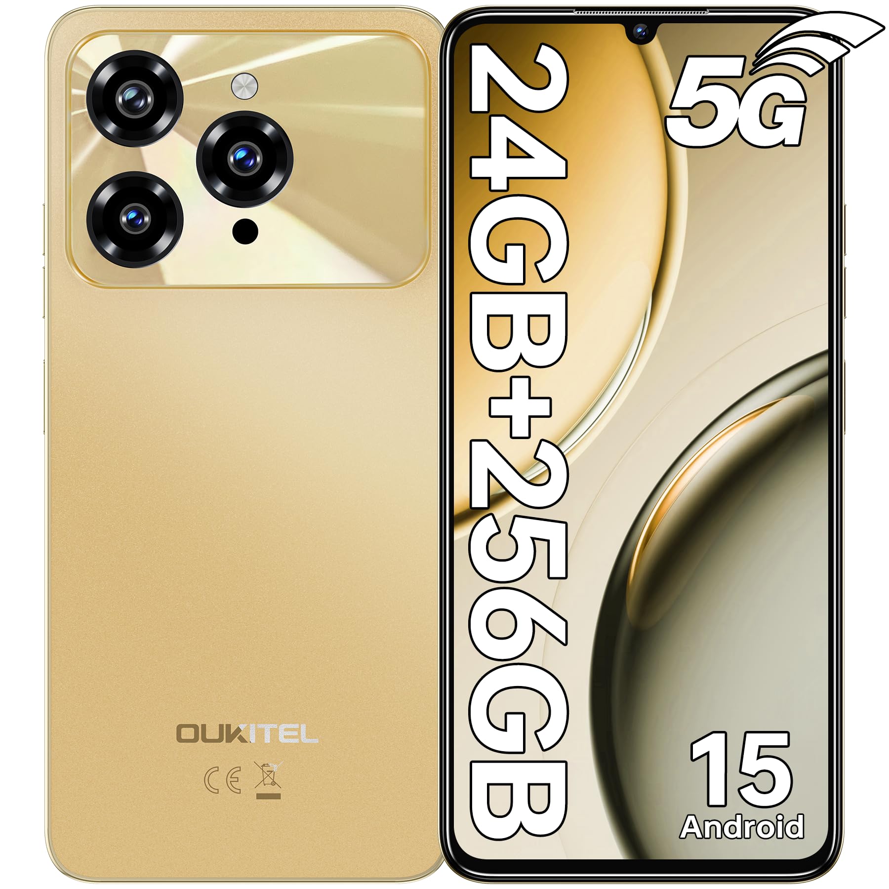 OUKITEL C6 5G Android Smartphone 15.8GB+256GB/1TB Cell Phone 2025