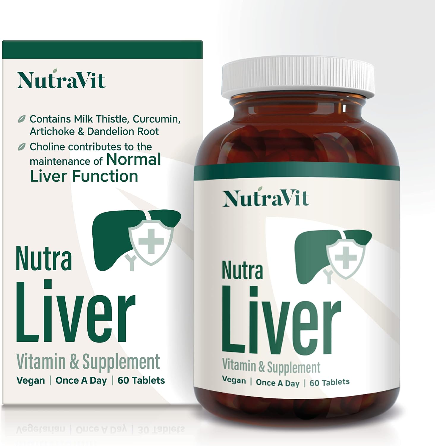 NUTRA Liver Liver Support Vitamins 60 Tablets Hangover Tablet