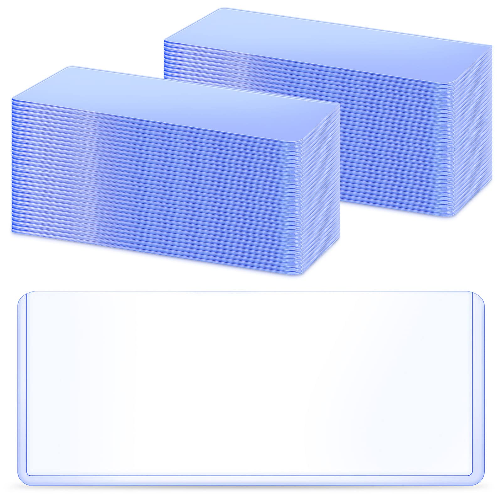 Soporte transparente de PVC para billetes, fundas transparentes para billetes de moneda, soporte de exhibición de billetes para billetes regulares, suministros de funda protectora, 6.9 x 2.95 pulgadas