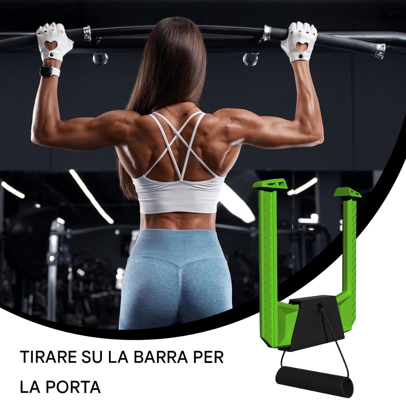 Barre per Trazioni da Porta Comodo, Compatto e Portatile, Senza Trapano | Sbarra Antiscivolo per Trazioni da Porta Ideale per Allenamento a Casa e in Ufficio, Fitness Indoor e Outdoor, Adatto per
