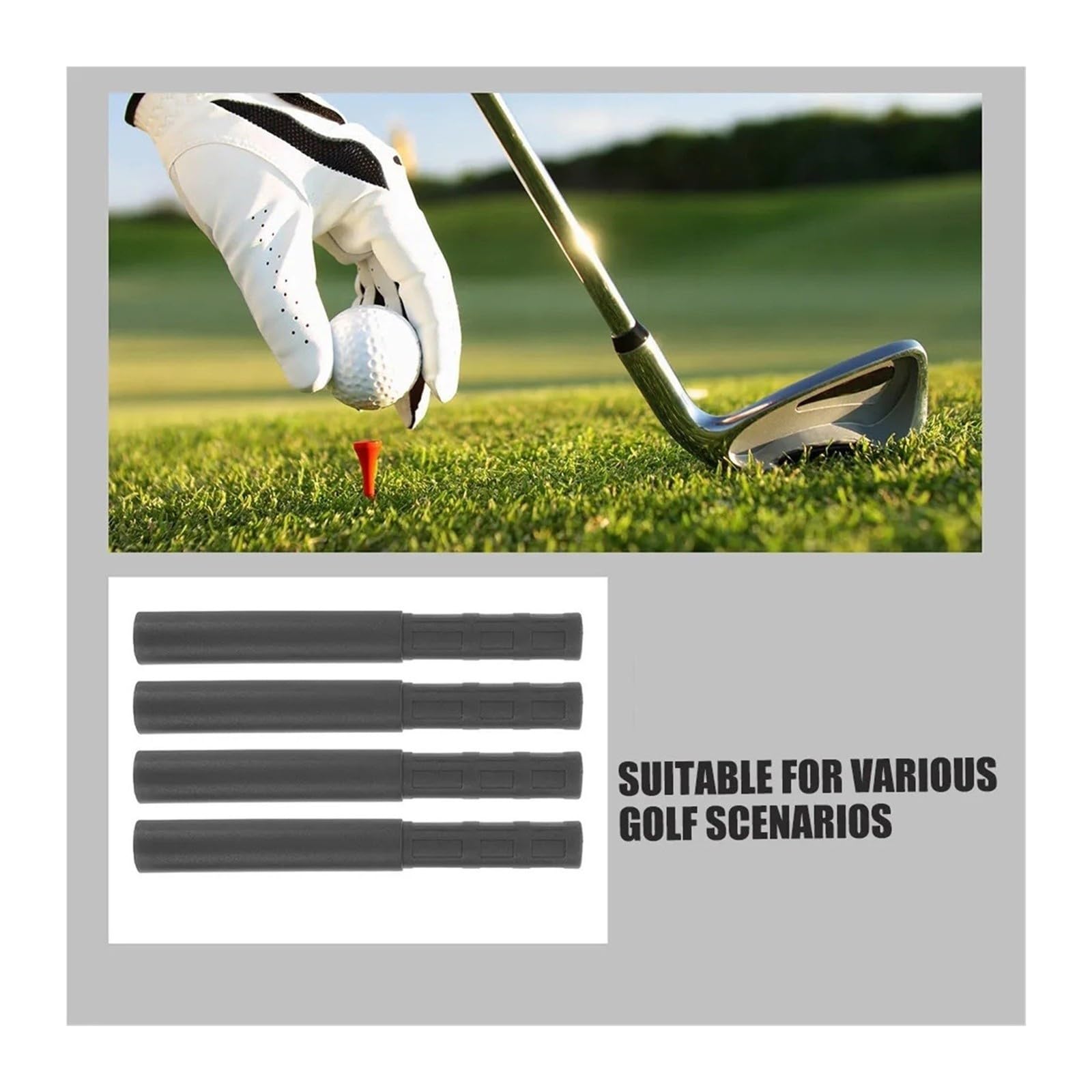 4 Stück Golfschlägerschaftverlängerungen aus Carbon
