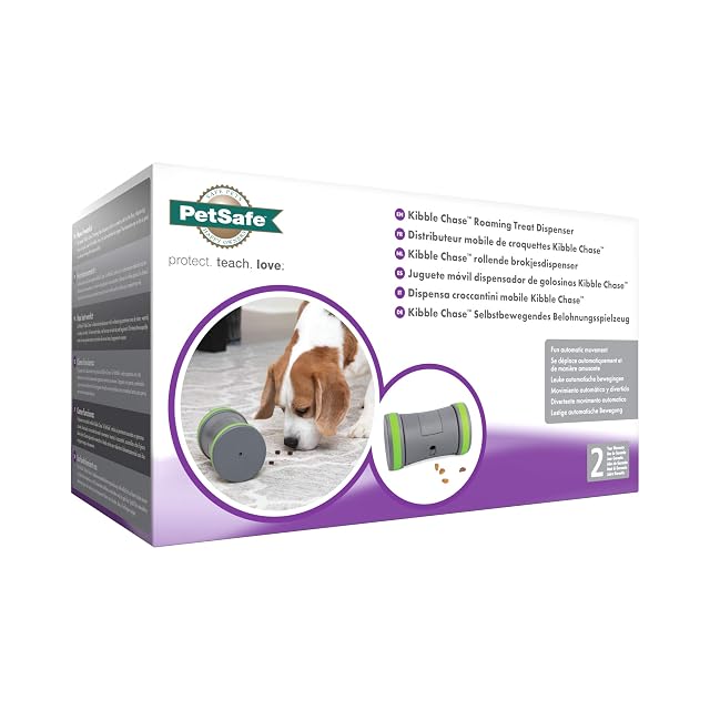Foto 8 de 8 de PetSafe Kibble Chase - Dispensador de Comida y Golosinas para Perros, Juguete Interactivo Inteligente…
