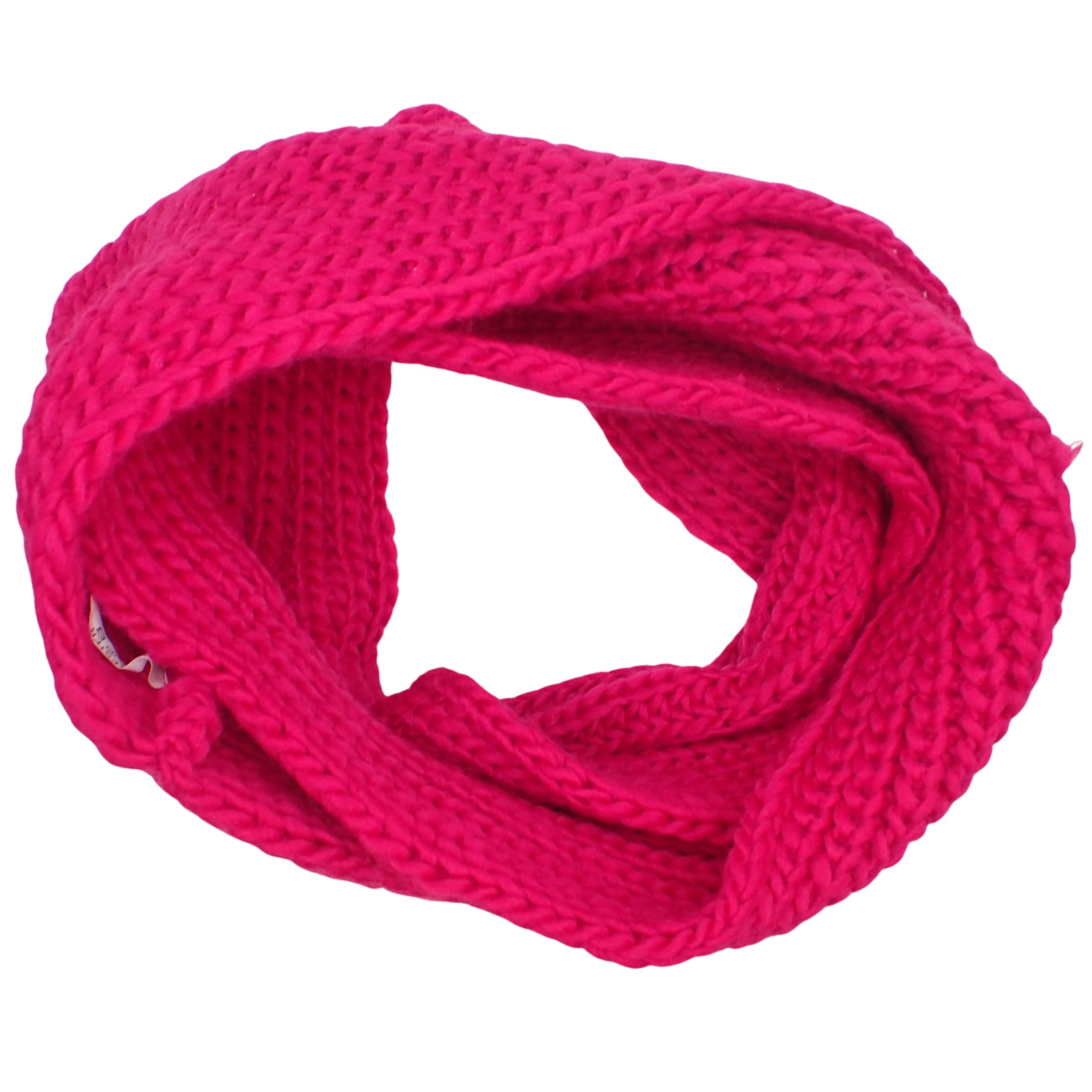 Topkids Accessories Looped Scarf and Snood, Infinity Scarf, Neck Warmer for Women and Men (Fuchsia)