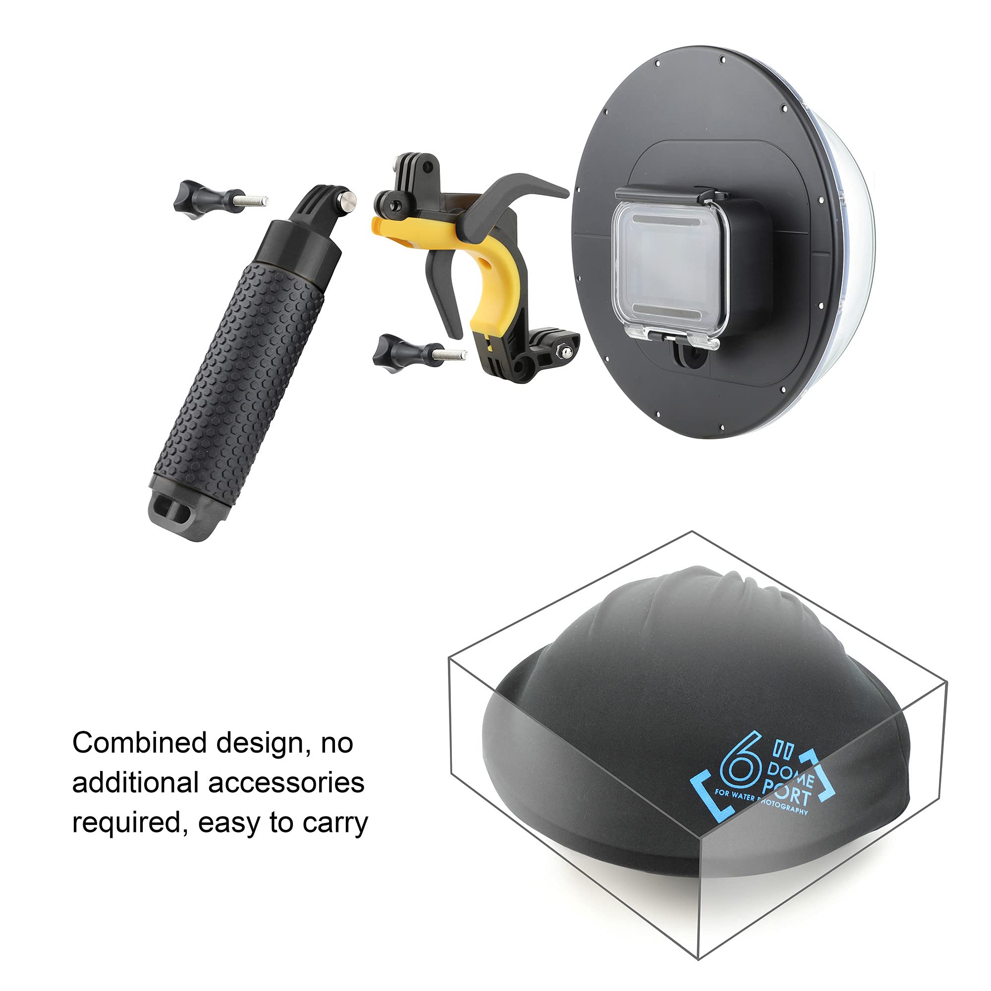 Amazon | YALLSAME 防水ドームポート GoPro Hero 9 10 11 12用