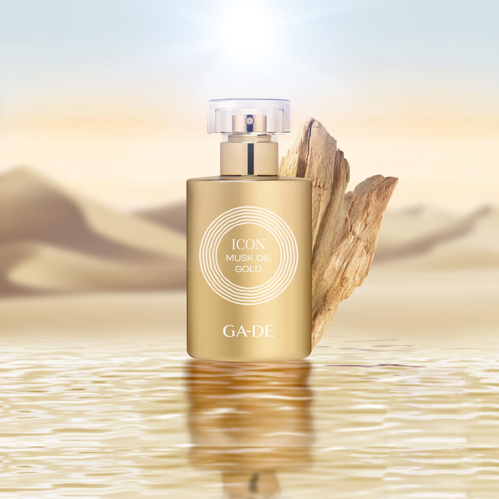 GA-DE Icon Musk Oil Gold EDP Spray perfumy dla kobiet - nuty mandarynki, czarnej porzeczki, jaśminu i paczuli - promieniuje pozytywną energią - 48 g