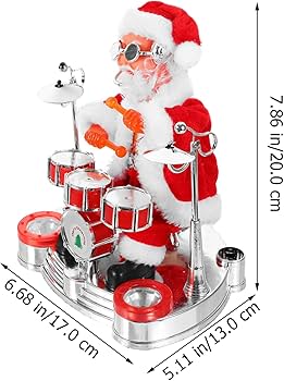 Amazon.co.jp: Cabilock 踊る 歌う サンタ クロース 演奏する ドラム