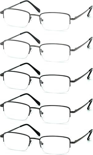Miniatura 1 de Lentes de lectura para hombres y mujeres, muy ligeros, con bisagra de resorte, lentes transparentes, gases para computadora