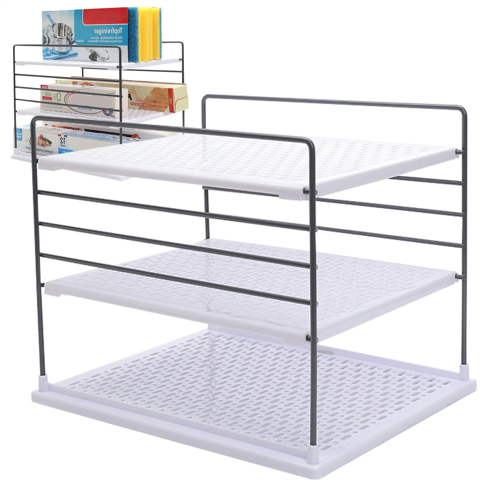 Étagère de rangement à 3 niveaux pour cuisine et salle de bain