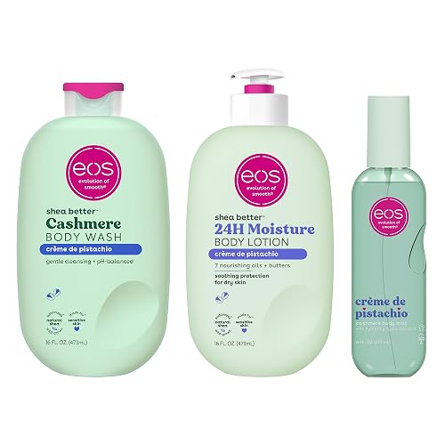 eos Créme de Pistachio Scent Layering Bundle - Body Wash, Body Mist, Body Lotion