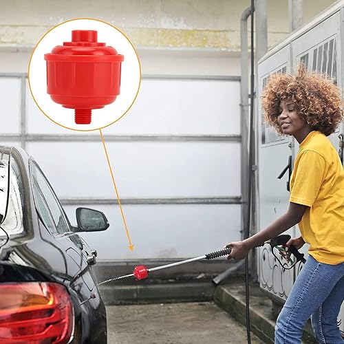Miniatura 5 de Kadimendium 10 filtros de pistola pulverizadora resistente al desgaste, filtro de línea de aire de rosca de 1/4 pulgadas, filtro de línea de aire de