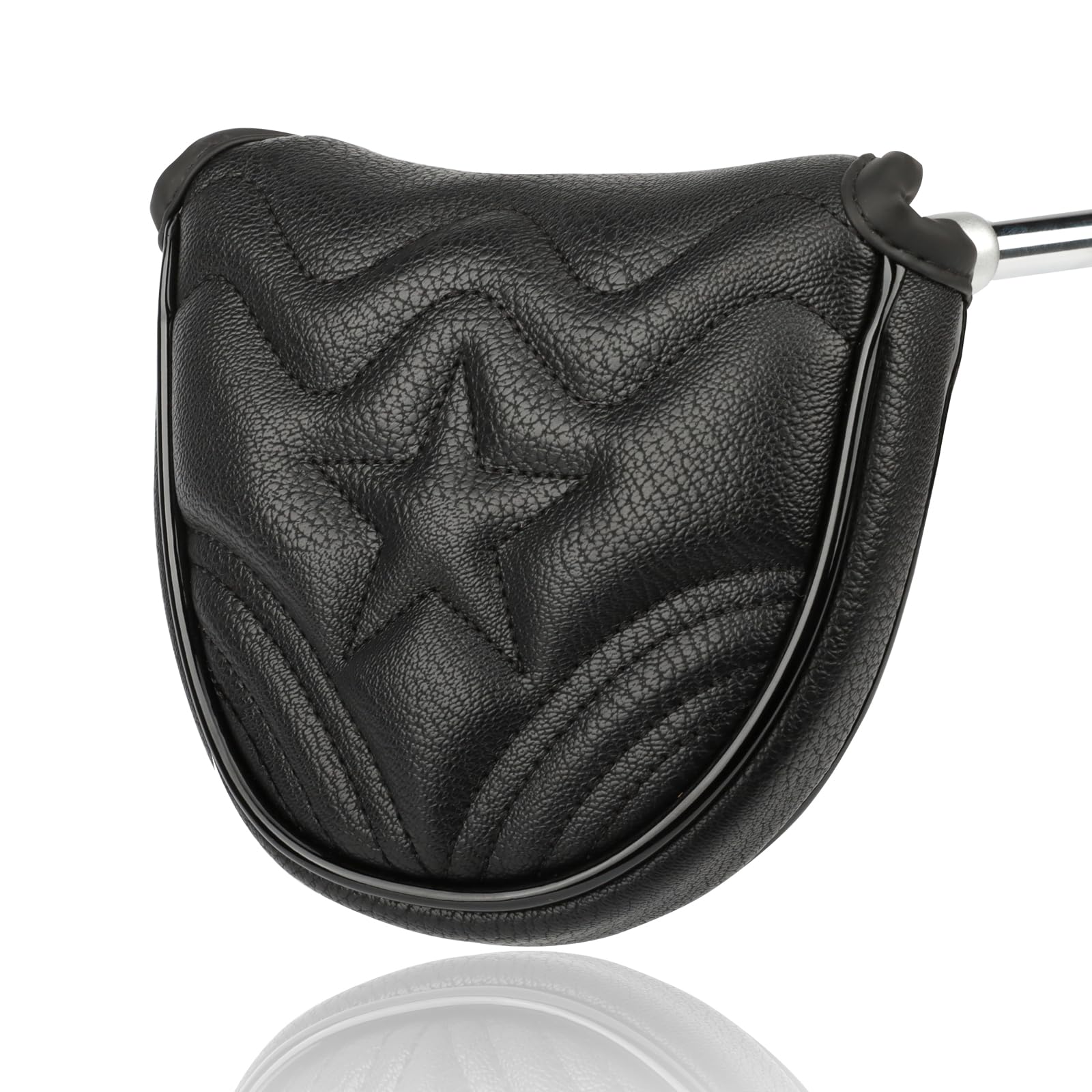 4pcs or 1pc Golf Club Head Covers for Woods, Driver, Fairway, Hybrid – Premium PU Leather with Interchangeable Tags & Magnetic Blade and Mallet Putter