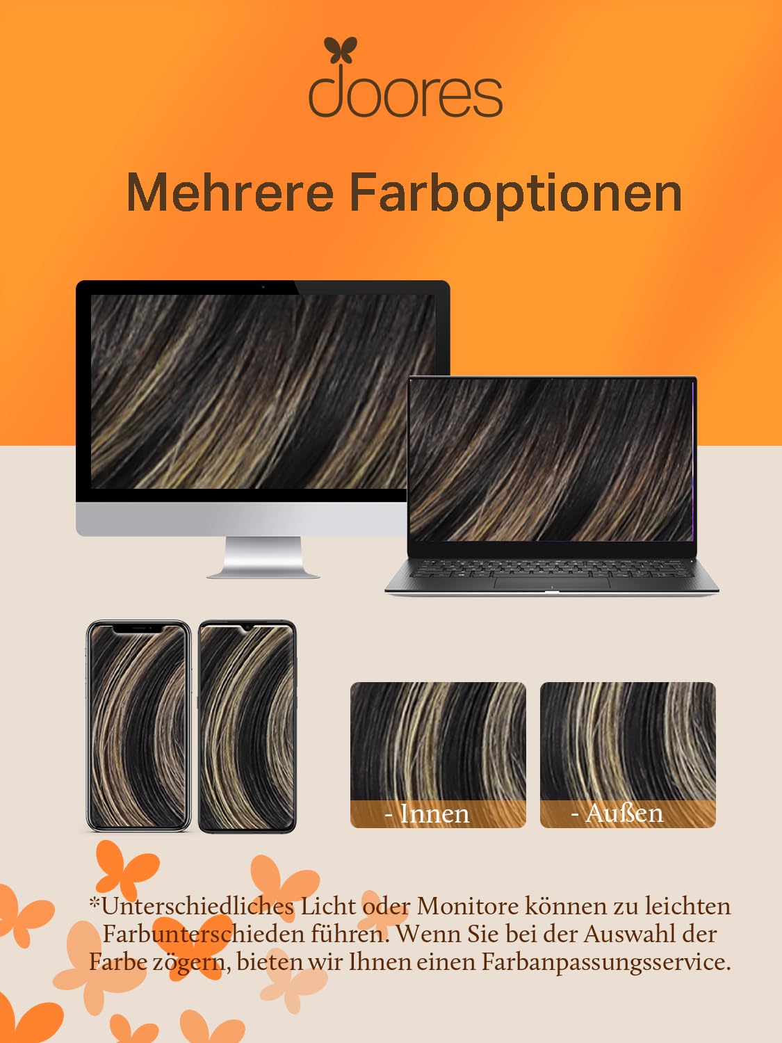 DOORES Extensions Echthaar Tape in, Balayage Natürliches Schwarz bis Hellblond 40cm (16zoll) 100g 40pcs, Echthaar Tape Extensions Blond Remy Haar Full Thick Ends Haarteil Für Unsichtbare