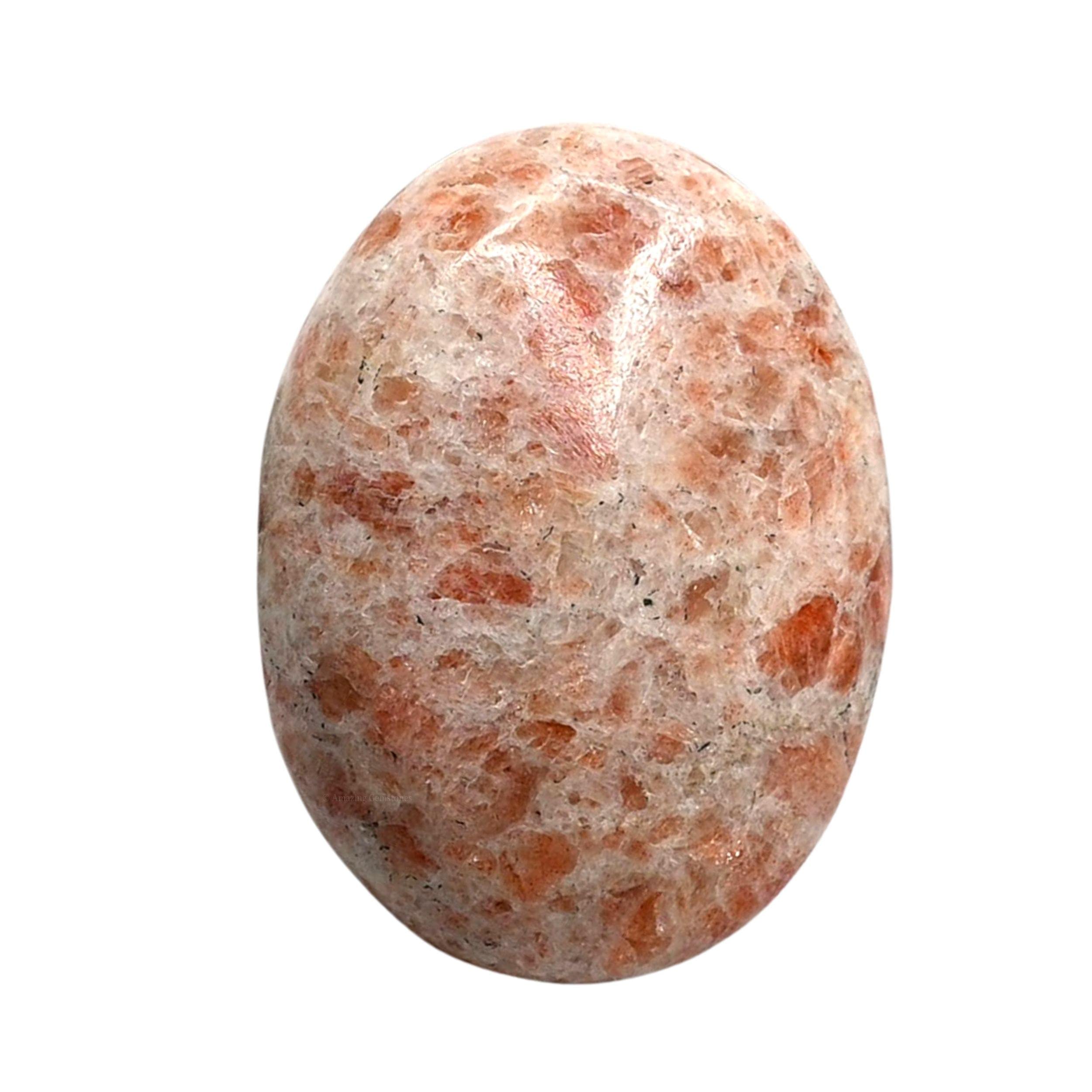 Large Sunstone Crystal Palm Stone Natural Healing Stone for Chakra Balancing Spritual Good Luck