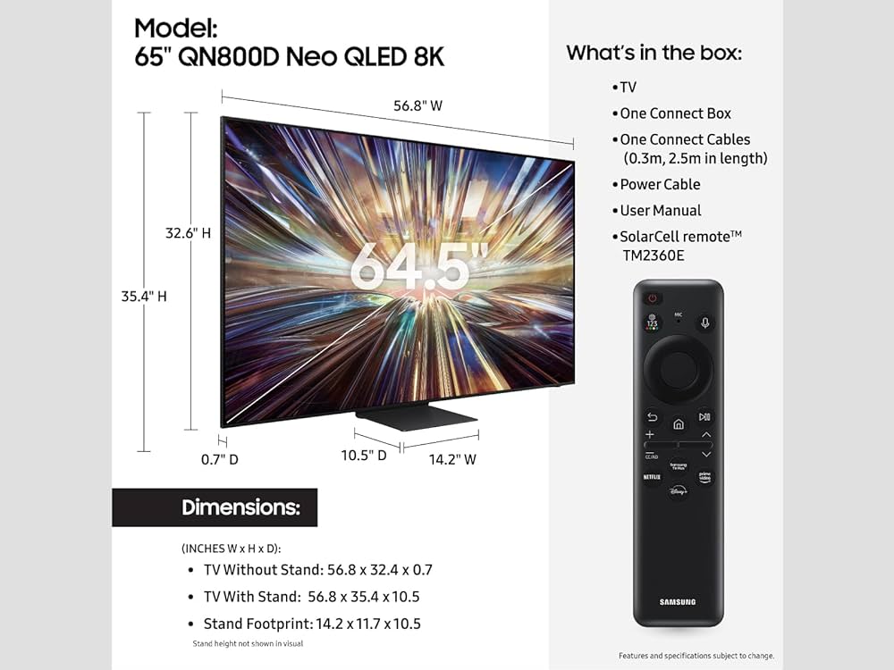 65インチQLED 8K テレビ Amazon.com: Samsung 65-Inch Class QLED 8K QN800D Series Mini