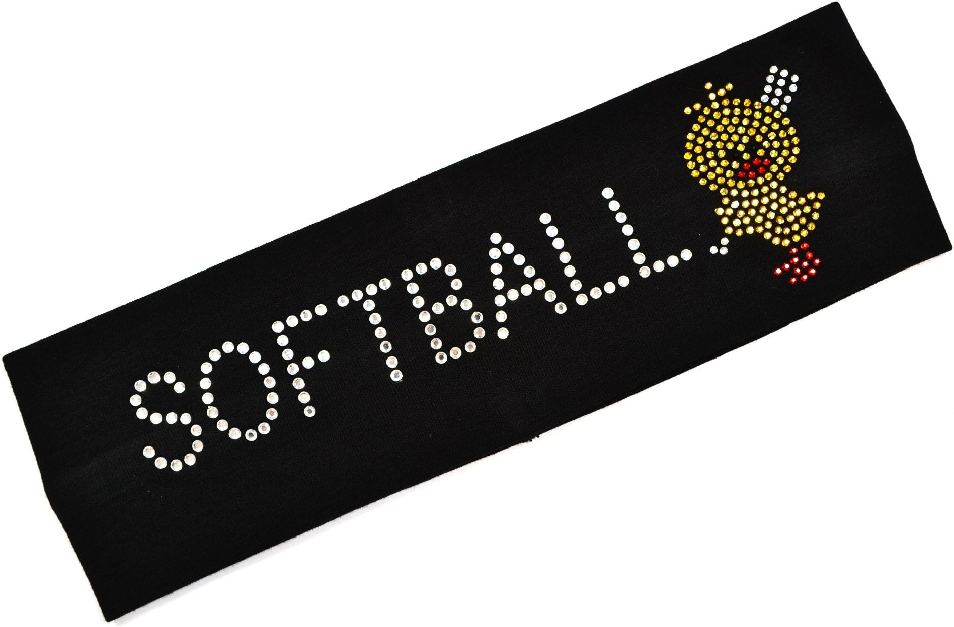 SOFTBALL CHICK Rhinestone Stretch Headband