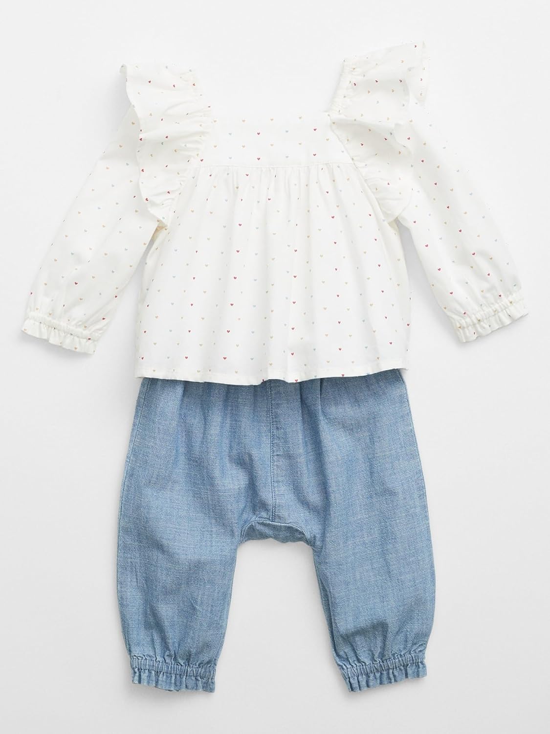 GAP Baby V-g Ls Chambray Set
