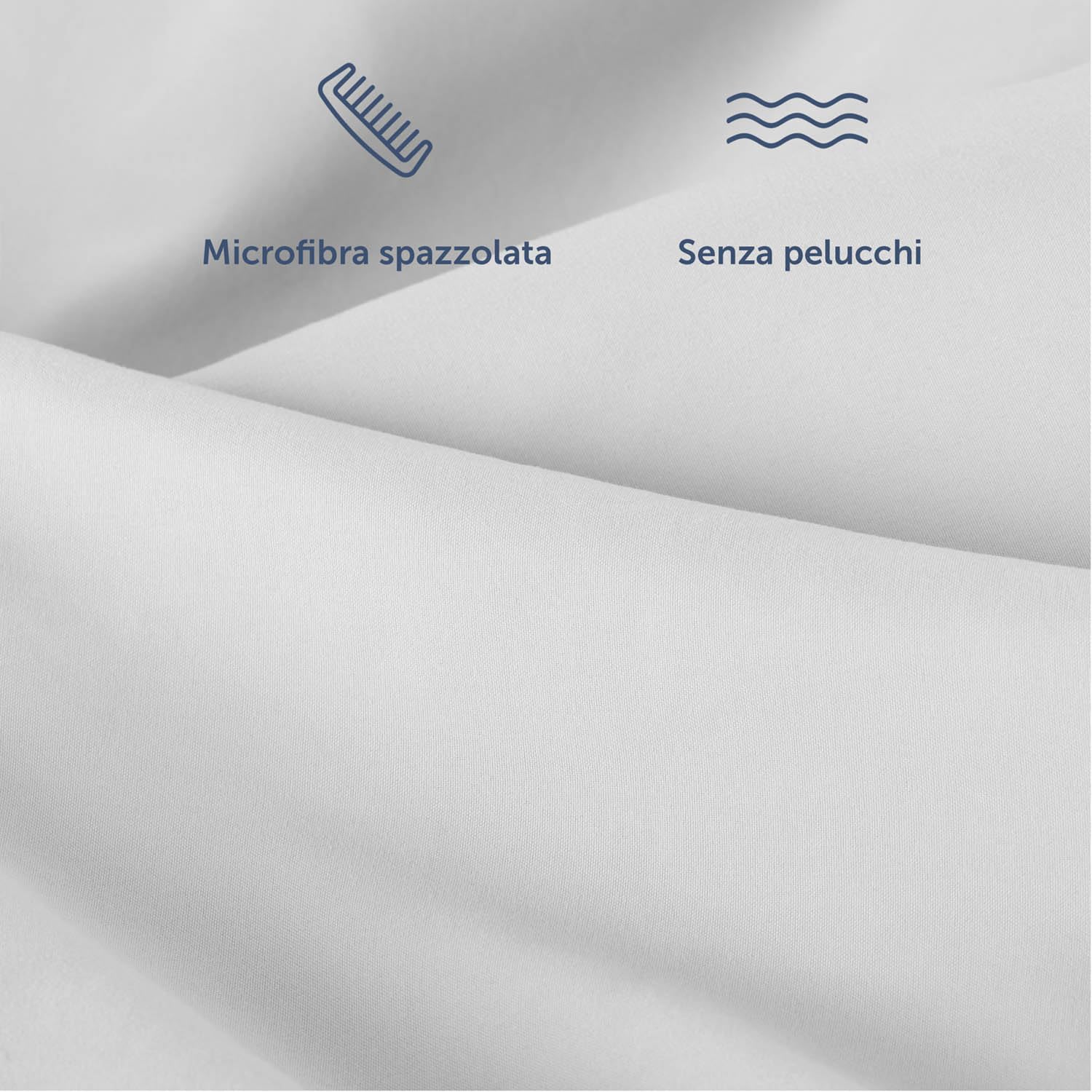 Blumtal Copripiumino Matrimoniale 240x220 e Federe 50x80 - Set di Lenzuola in microfibra extra morbida certificata Oeko-Tex, Set Copripiumino Matrimoniale con 2 Federe - 3 pezzi - Grigio Chiaro